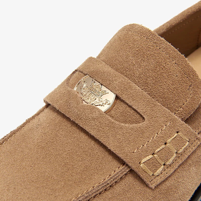 Cow Suede Penny Loafers