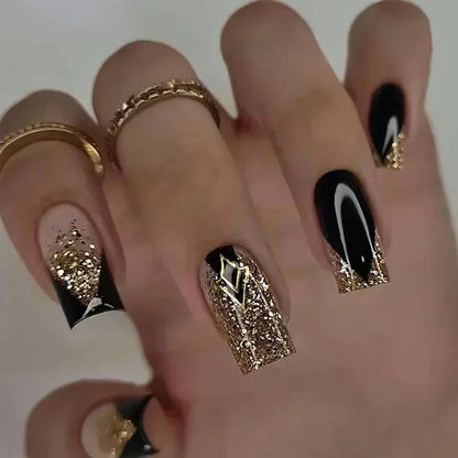 Green Leopard Press On Nails