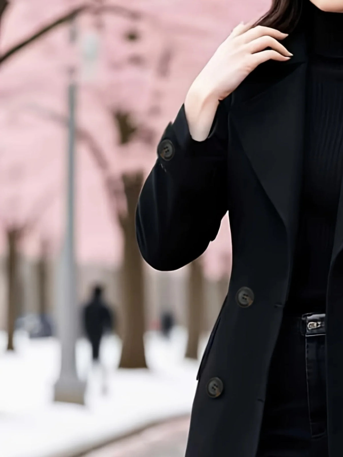Belted Woolen Trench Coat