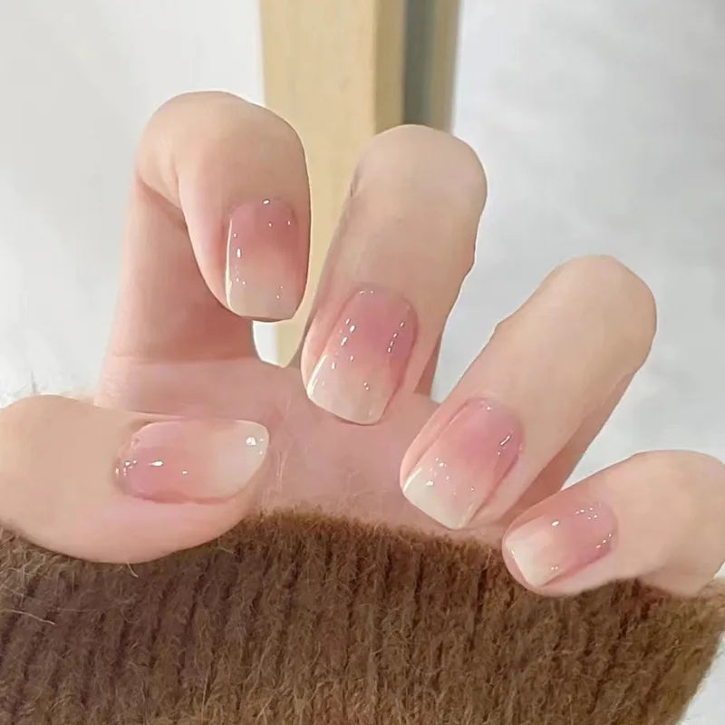 White Minimalist Press Nails