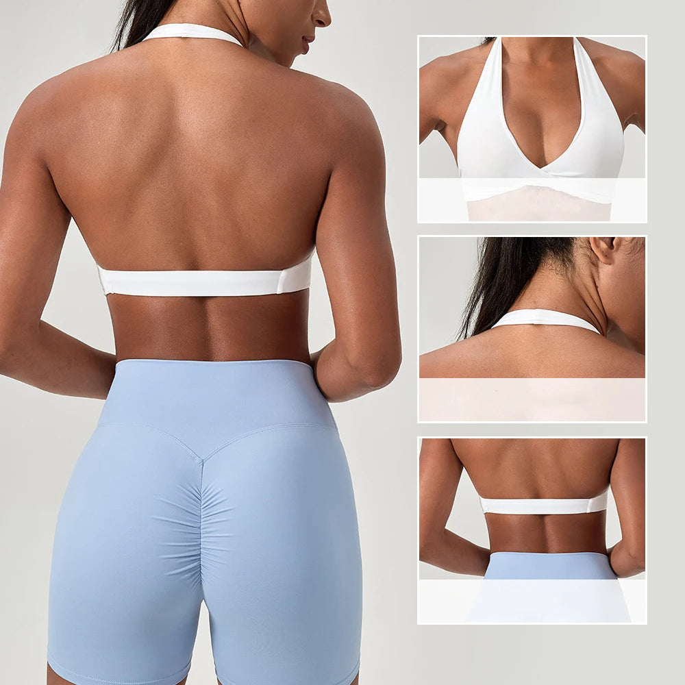 Halter Back Wire-Free Bra