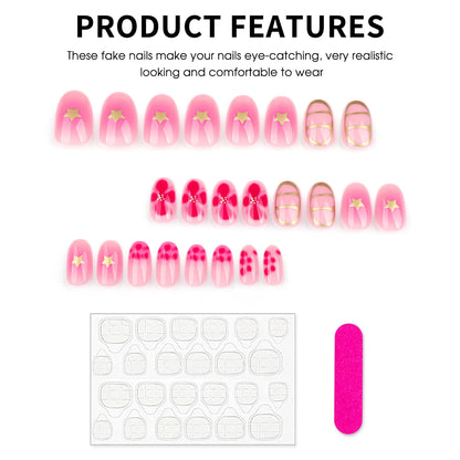Floral Resin Press On Nails