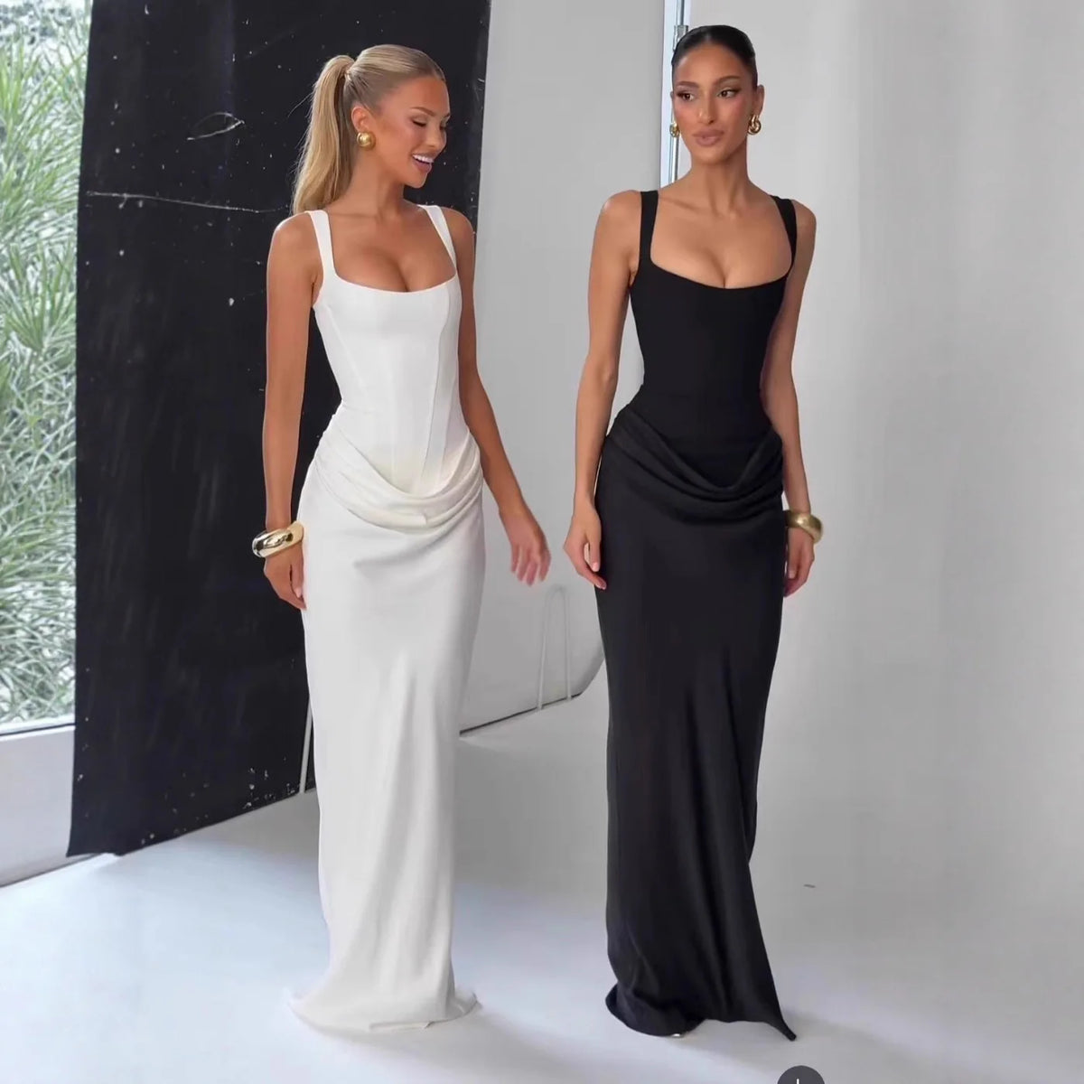 Backless Bandage Maxi Dress