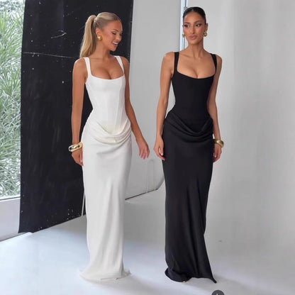 Backless Bandage Maxi Dress