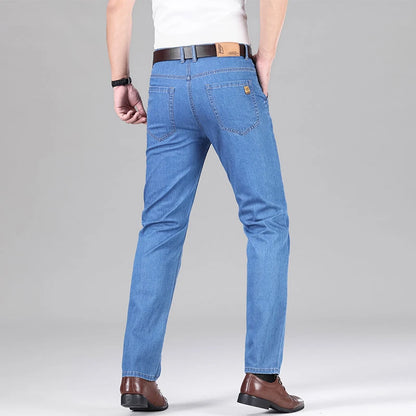 Lyocell Blend Straight Leg Jeans