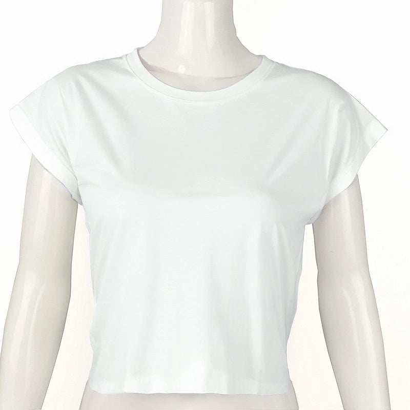 Batwing Sleeve Crop Top