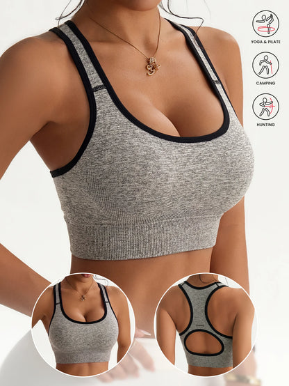 Seamless Push-Up Racerback Bra