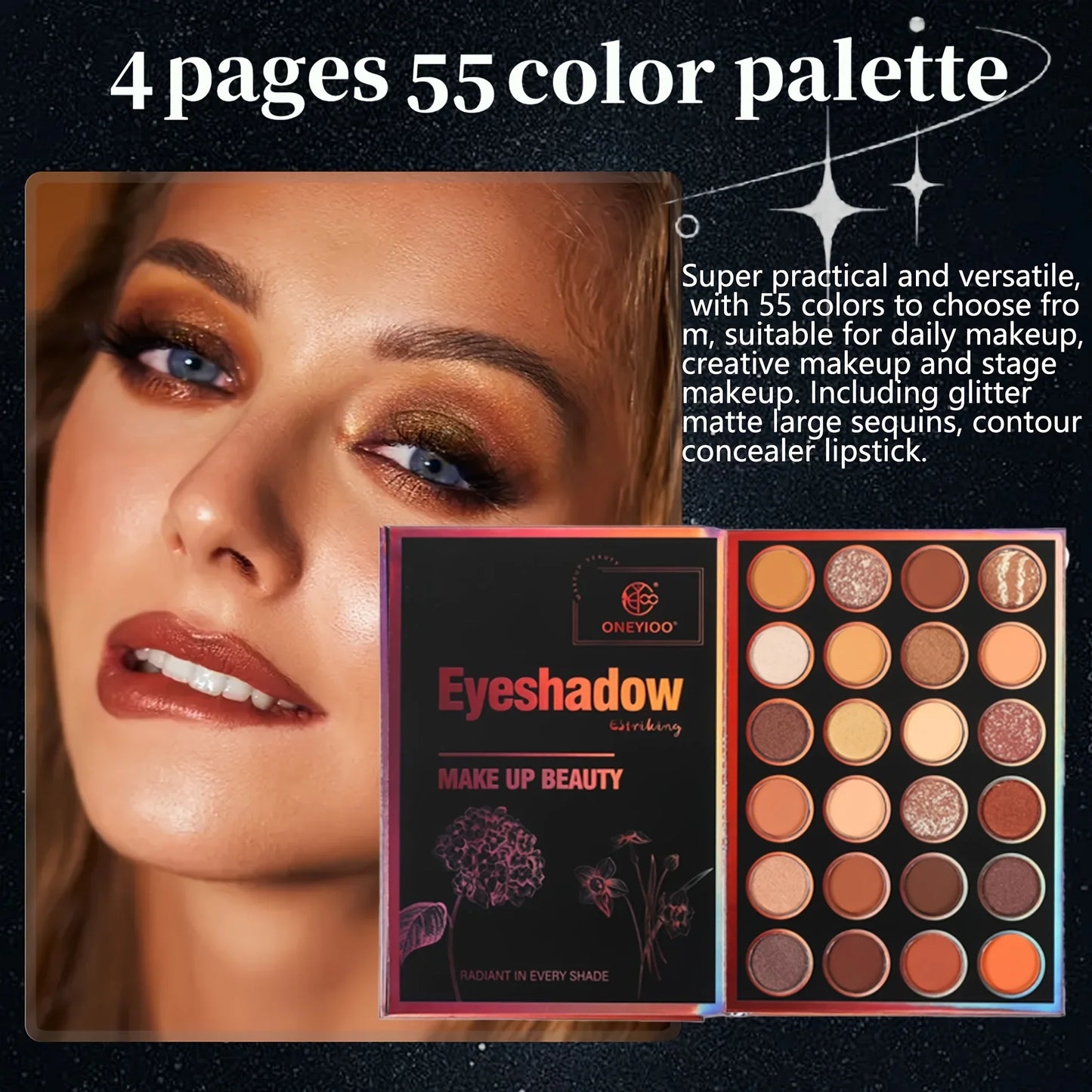 55 Color Makeup Book