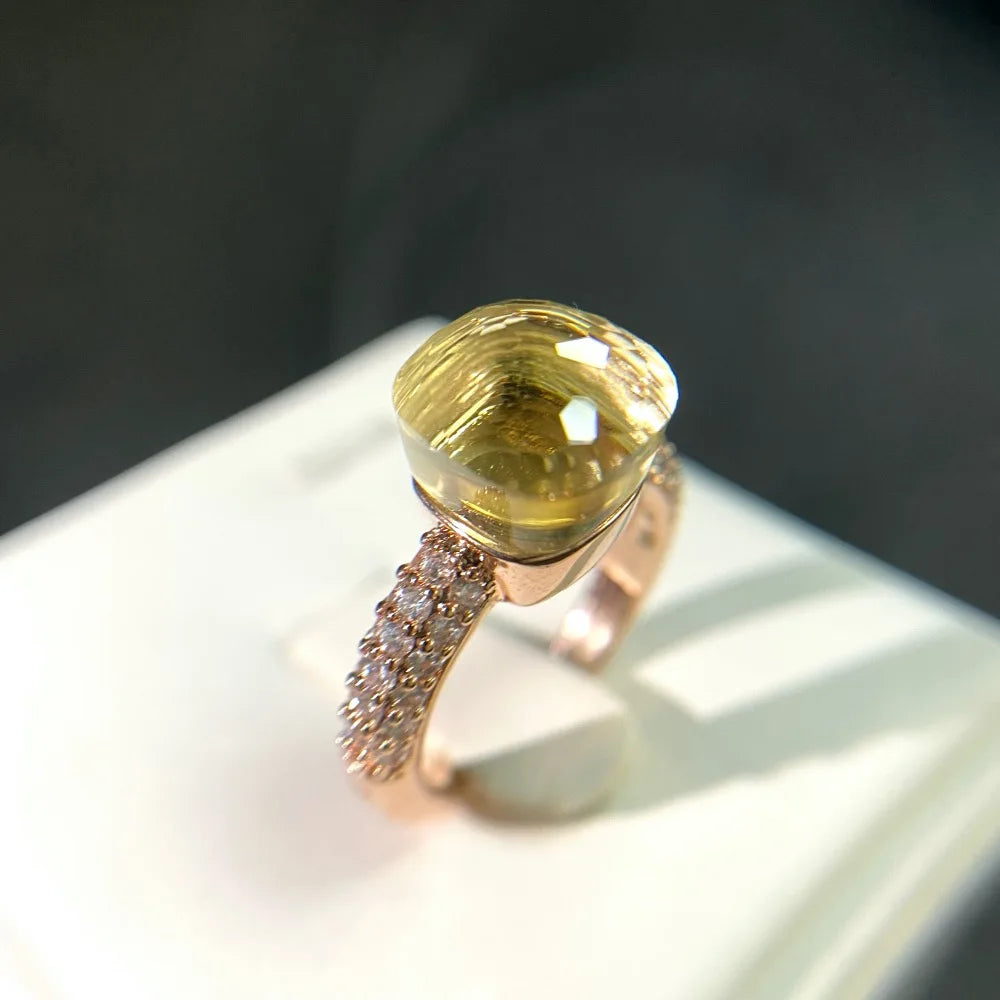 Candy Zircon Crystal Ring