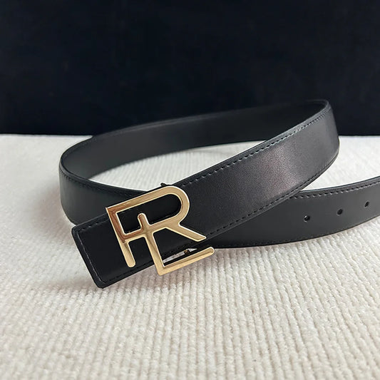Split Leather Buckle Belt