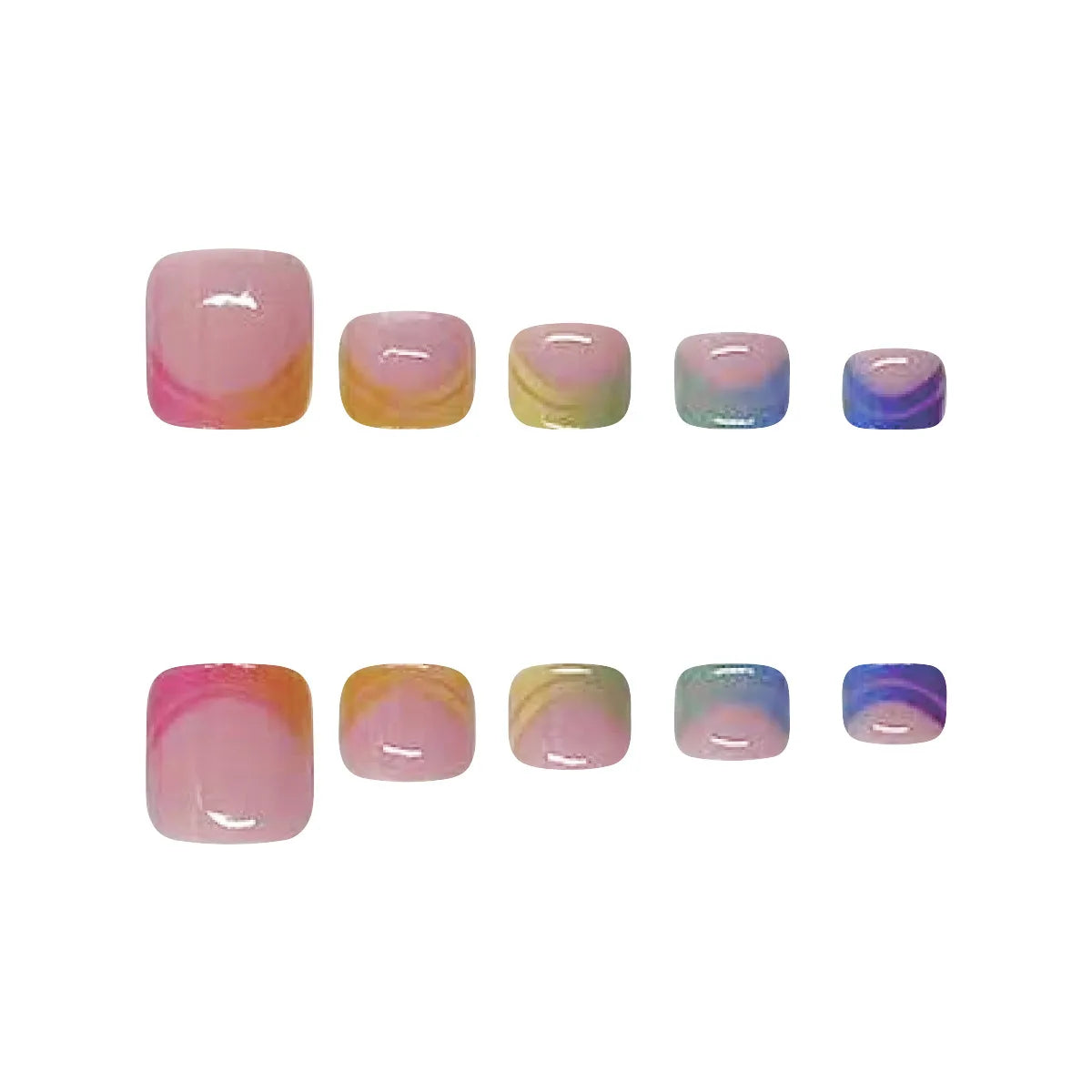 French Toe Press Nail Set