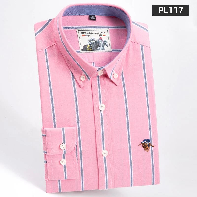Oxford Striped Business Shirt