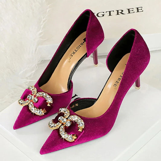 Pink Crystal Party Pumps