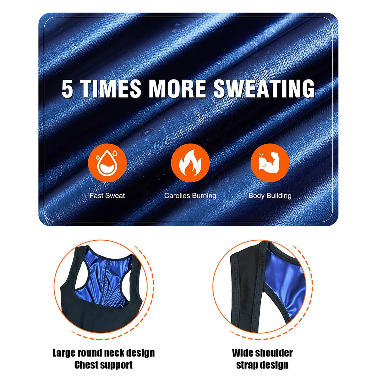 Sweat-Wicking Sauna Suit Jumpsuit