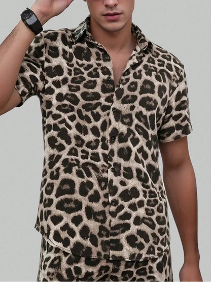 Leopard Zebra Print Leisure Suit