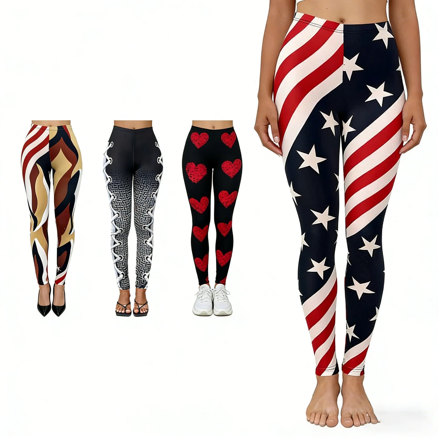 Print High-Waist Yoga Leggings