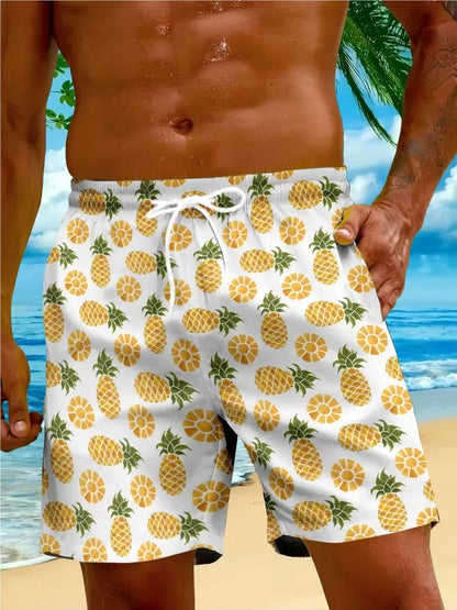 Pineapple Rainbow Print Shorts