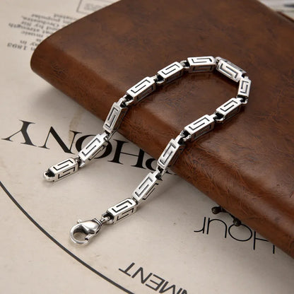 Vintage Sterling Silver Lock Bracelet