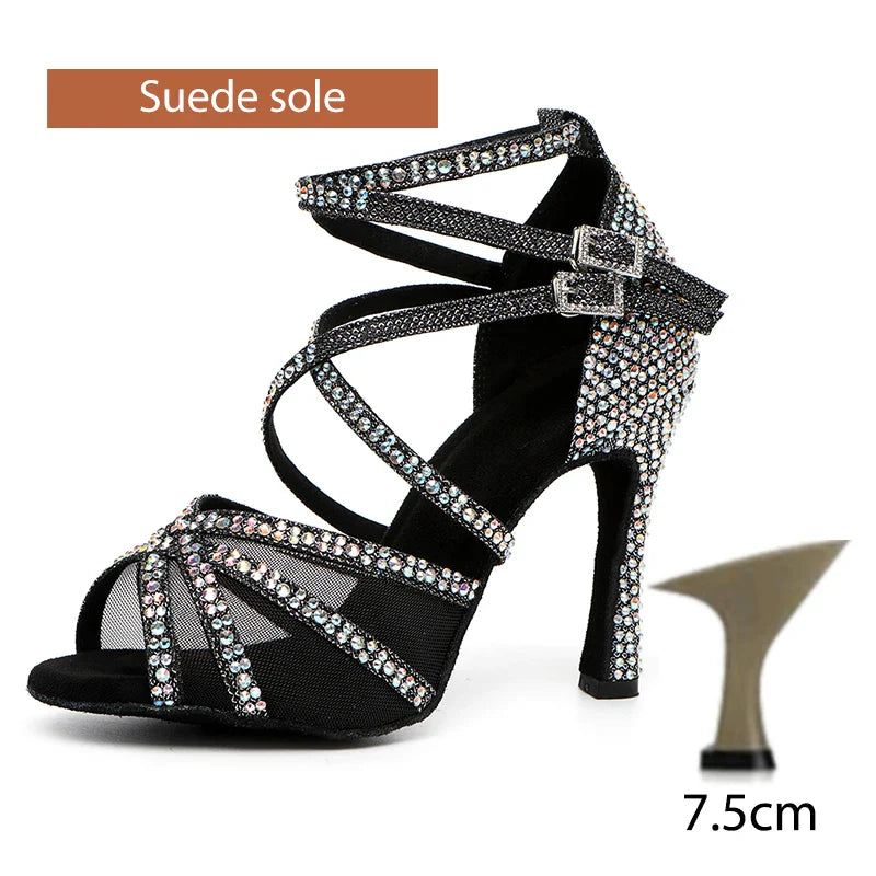 Rhinestone Latin Dance Shoes