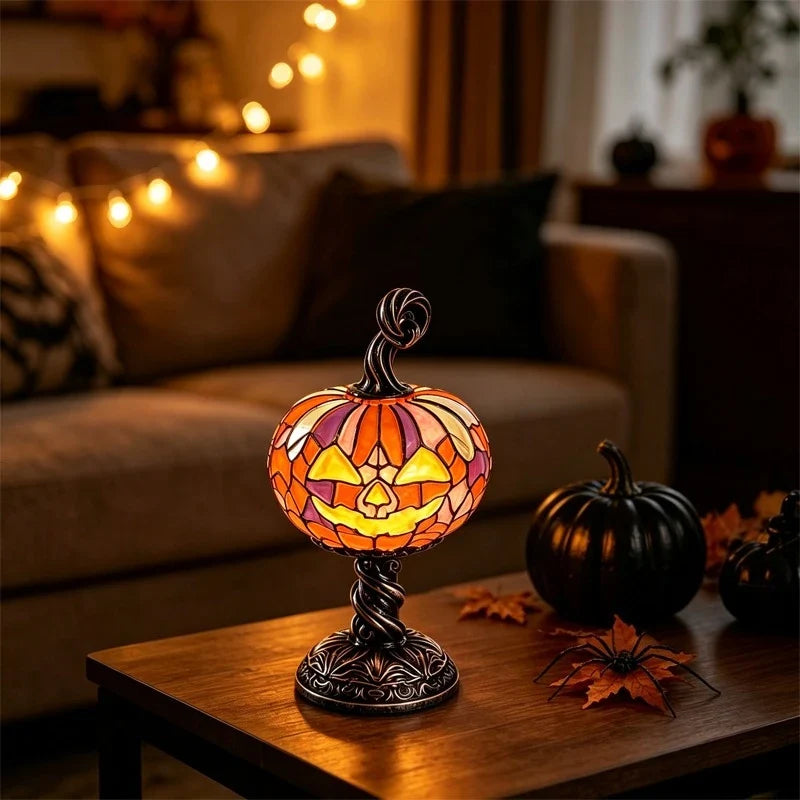 Resin Pumpkin Night Light