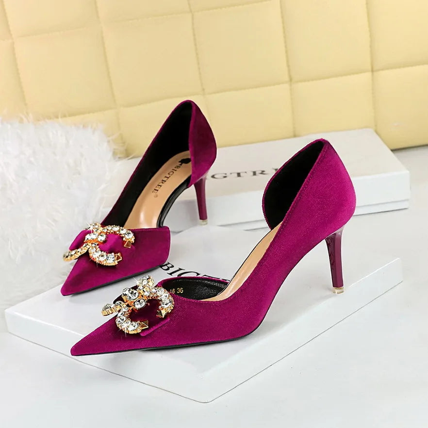 Pink Crystal Party Pumps