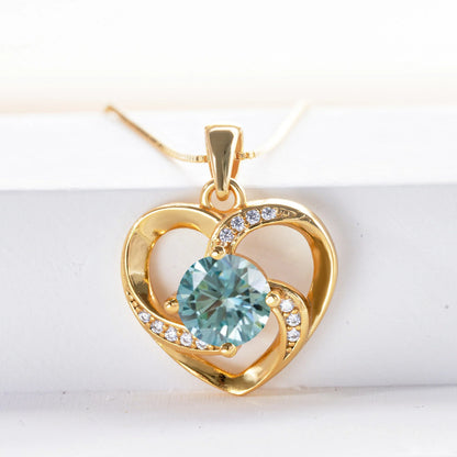 Moissanite Heart Necklace