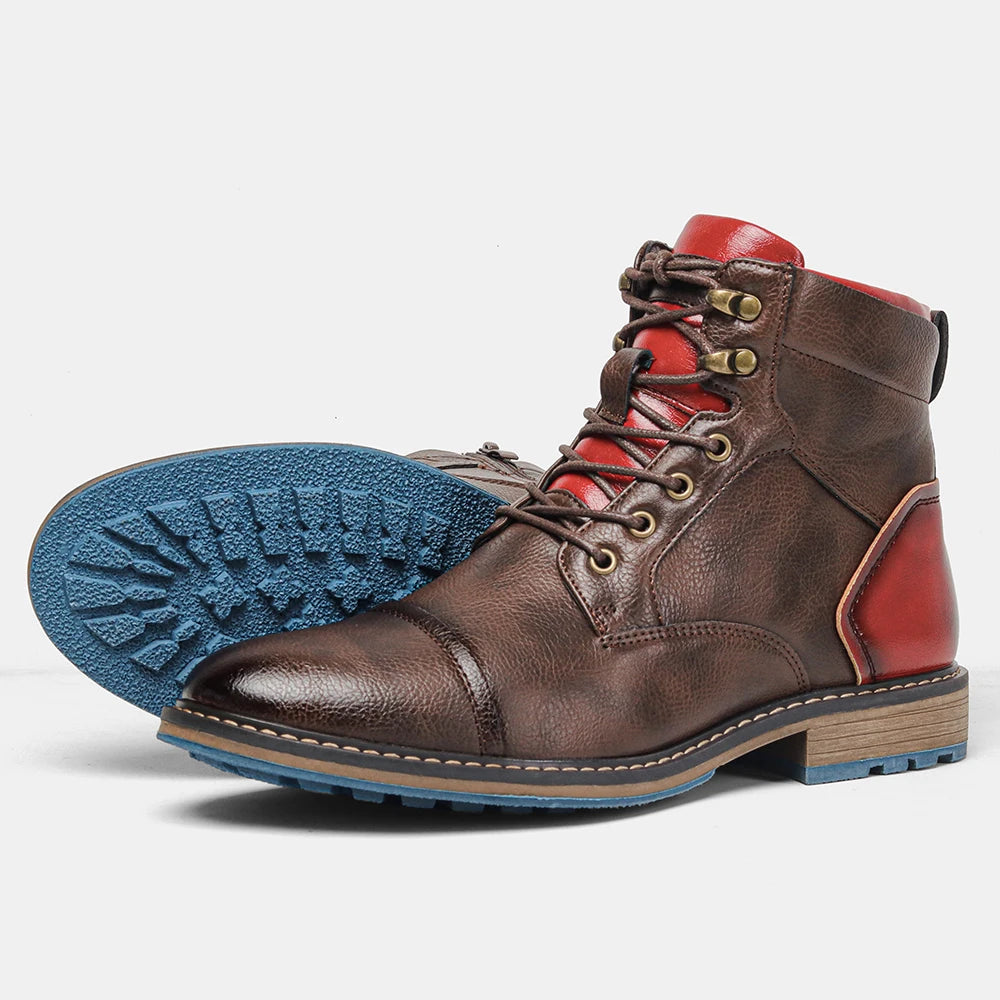 Leather Retro Spring Boots