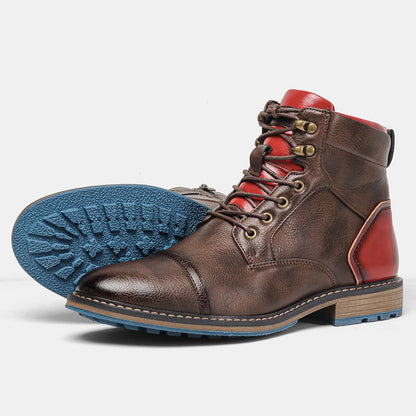 Leather Retro Spring Boots