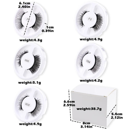 Magnetic 3D False Eyelashes Set