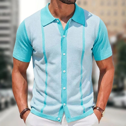 Casual Knit Polo Shirt