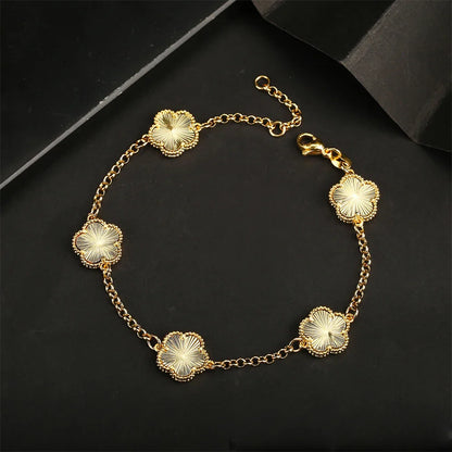 Five Leaf Flower Bracelet