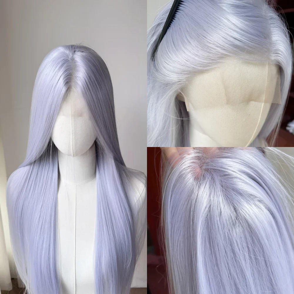 Long Lavender Wig