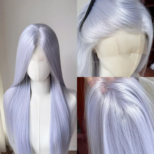 Long Lavender Wig