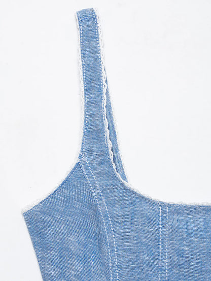 Denim Slip Dress