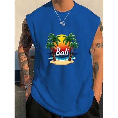 Bali Coconut Print Tank Top
