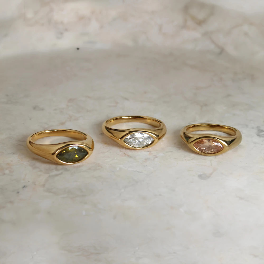 Zircon Cocktail Ring