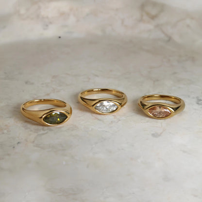 Zircon Cocktail Ring