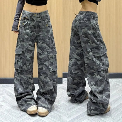 Camouflage Multi-Pocket Work Pants
