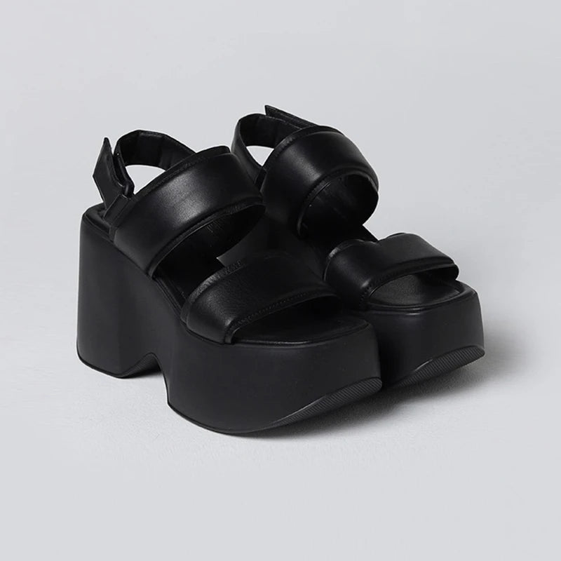 Leather Platform Sandals Women