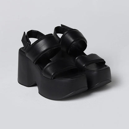 Leather Platform Sandals Women