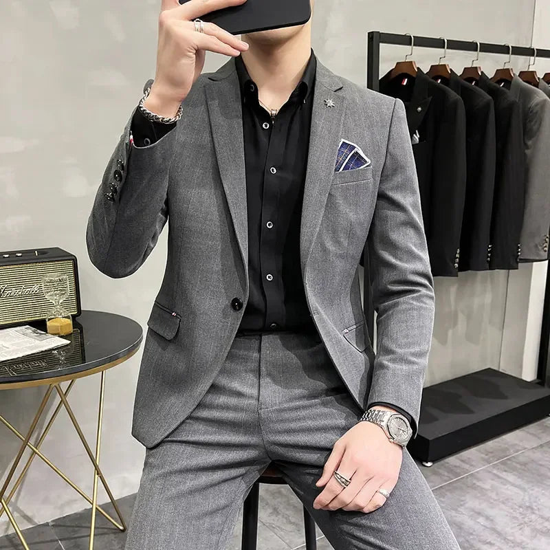 Luxury Groom Wedding Suit Ensemble