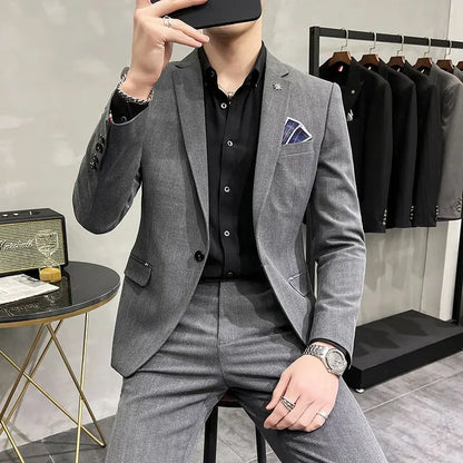 Luxury Groom Wedding Suit Ensemble