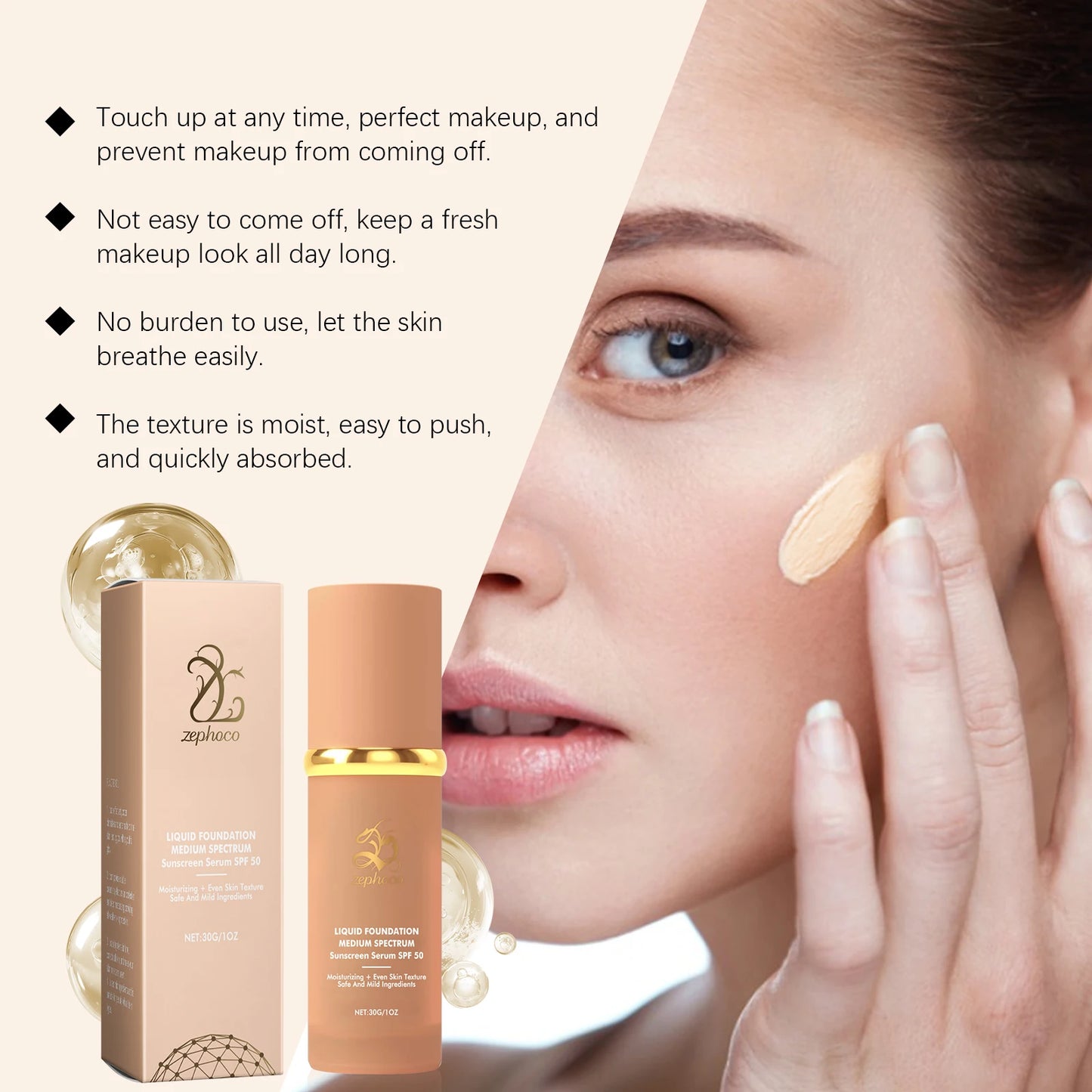 SPF50 Liquid Foundation Base