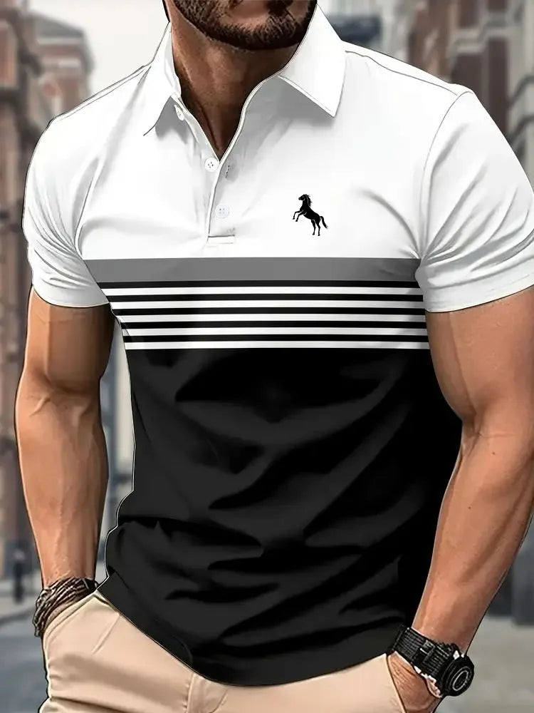 Casual Printed Polo Shirt