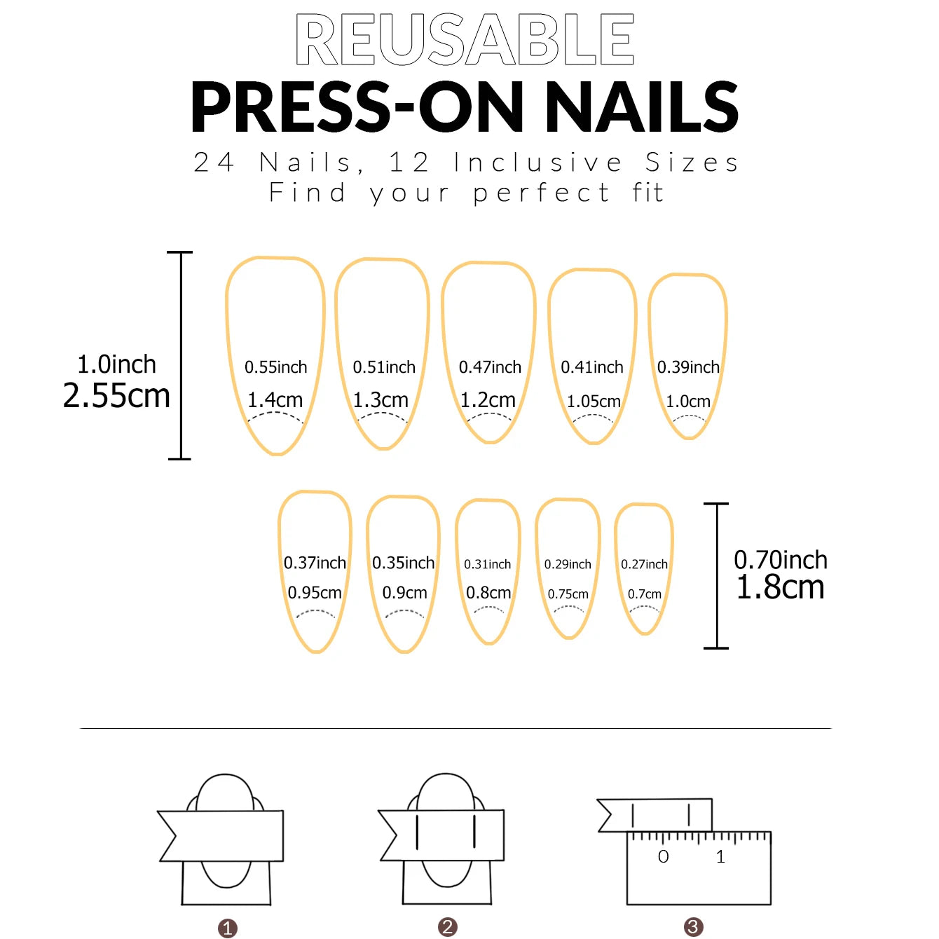 French Style Press On Nails