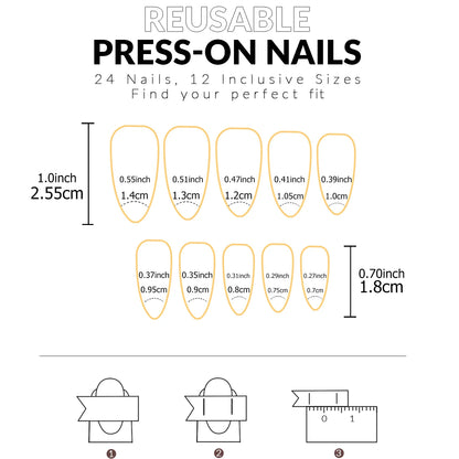 French Style Press On Nails