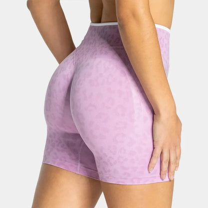 Leopard Seamless Yoga Shorts