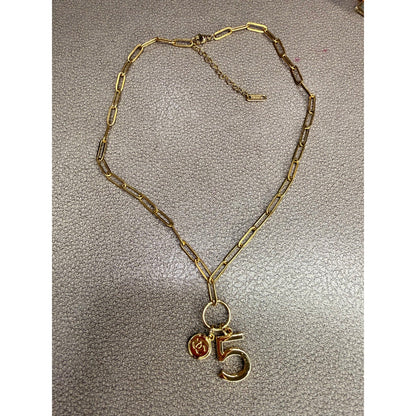 Number 5 Charm Necklace