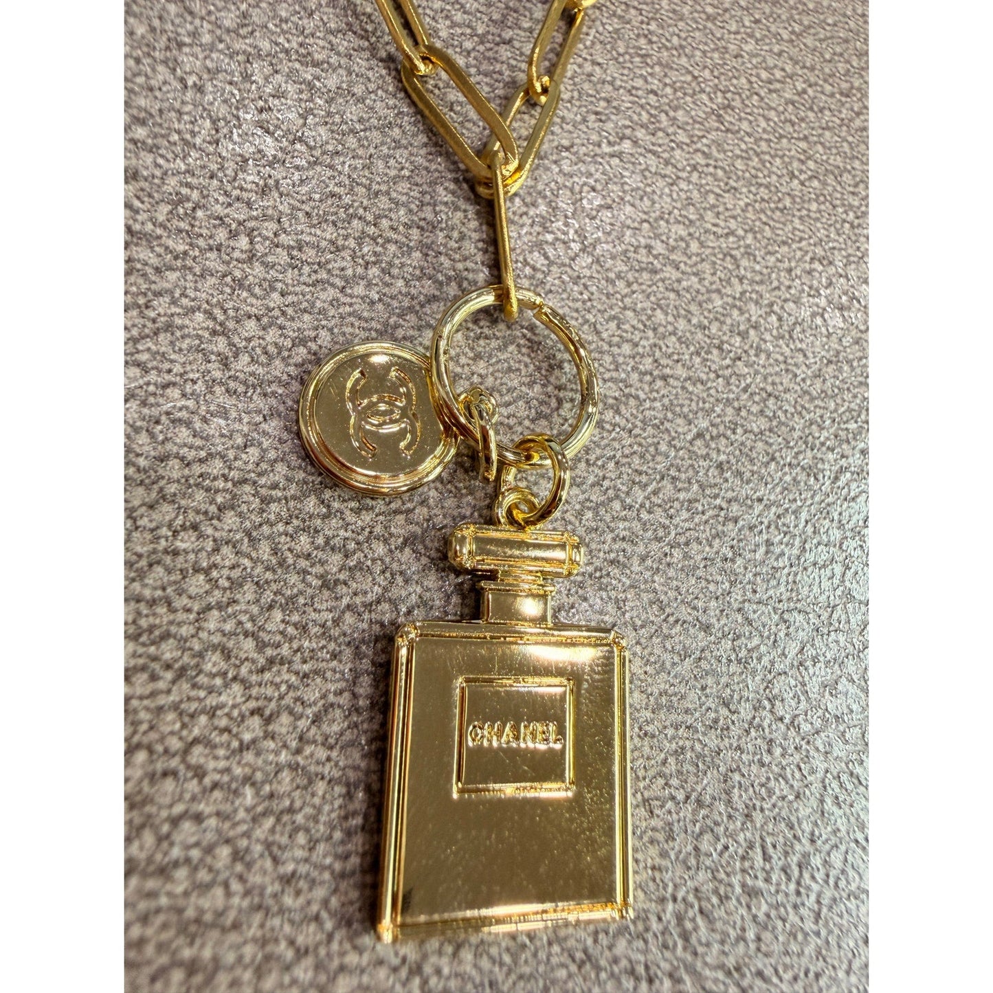 Perfume Bottle Charm Necklace